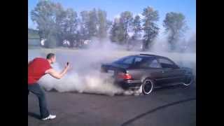 CLK55 AMG BURNOUT [upl. by Alvan664]