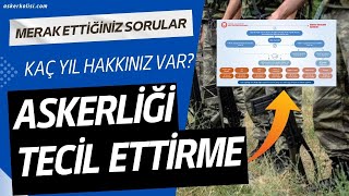 Askerlik Tecil Uzatma Nasıl Yapılır  Güncel 2024 [upl. by Devaj566]