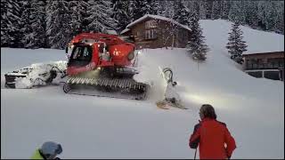 Pistenbully 600Prinoth LeitwolfDamüls Skigebiet [upl. by Ah485]