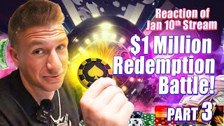 Stevewilldoit EPIC Battle to Win 1 Million Back The Journey Continues PART 3 blackjack vegas [upl. by Ahsieyk887]