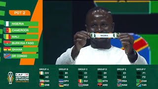 Africa Cup of Nations AFCON Draw Results Group of Death Ghana Egypt Nigeria Côte d’Ivoire reaction [upl. by Lav]