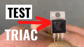 Come si controlla un TRIAC con il tester [upl. by Eric]