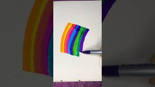 DIY Rainbow🌈 Man Art art shorts ytshorts creative kids [upl. by Kosiur]