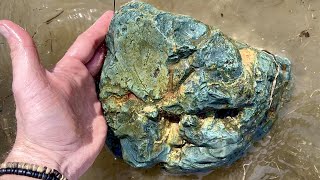 26 lb Evergreen Jasper Stone Found Rockhounding a New Area [upl. by Acire]