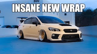 iNSANE SUBARU WRX WRAP REVEAL BEST COLOR YET [upl. by Takashi]