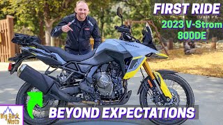 First Ride Vlog  2023 Suzuki VStrom 800DE on amp off road [upl. by Ailbert]