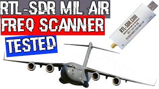 25 RTLSDR v3 Military Air band search in under 10 seconds Frequency Scanner SDR Sharp plugin test [upl. by Gove751]