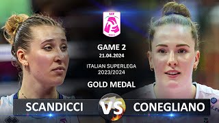 Gold Medal Matches of Italian Volleyball SuperLega 20232024  Scandicci vs Conegliano [upl. by Drake384]