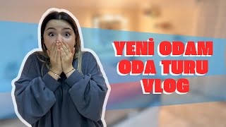 YENİ ODAM YENİ EŞYALARIM ODA TURU VLOG [upl. by Bohs]