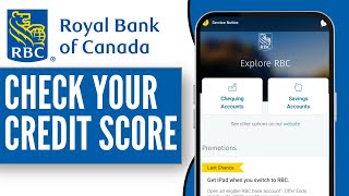 How to Check Your Credit score on RBC Online Banking  RBC Bank Mobile App Credit Score 2024 [upl. by Alusru]