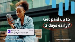 Get Paid Early with Wisely® by ADP [upl. by Clarence556]