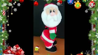 SANTA CLAUS dancing to CHRISTMAS MUSIC 🎅 SANTA CLAUS PERREANDO con musica navideña [upl. by Un]