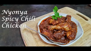 Nyonya Spicy Chili Chicken  Sambal Tumis Ayam Nyonya [upl. by Dominic]