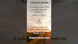 Acompáñanos mañana alas 730PM a interceder unos por otros la oración es poderosa fe dios fyp [upl. by Disini837]