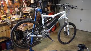 DIY Ebike Tongsheng TSDZ2 Pedal Assist Mid Drive Full Suspension Mountain [upl. by Acinoreb]