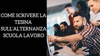 Come scrivere la relazione sullalternanza scuola lavoro [upl. by Stafford]