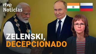 RUSIA MODI visita a PUTIN y le dice que la GUERRA con UCRANIA quotNO es la SOLUCIÓNquot  RTVE Noticias [upl. by Ilegna165]