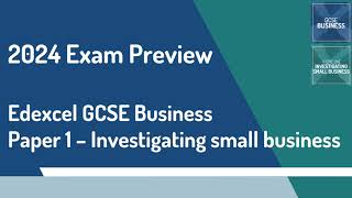 2024 Edexcel GCSE Business Paper 1 Preview [upl. by Edwin958]