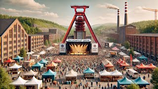 Zechenfest auf Zollverein 2024 Feiern mit Herz – Bratwurst und Cola Schlager Bühne 4K Walkthrough [upl. by Adnarim]