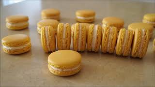 Macaron Recipe With Lemon Buttercream  Without Almond Flour [upl. by Siroved377]