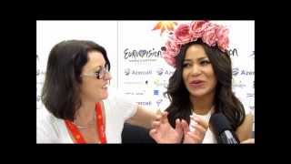 Eurovision 2012 Interview with Gaitana from Ukraine [upl. by Arleyne]