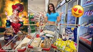 Lots of Sweets for Ganpati Bappa Hartalika amp Tij😍Special Super Market Shopping 2024 By Bindass Kavya [upl. by Averil]