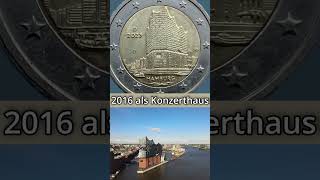 2 Euro Gedenkmünze Elbphilharmonie 2023 coin coincollecting wissen currency münzen euro [upl. by Lenahs]