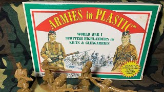 Armies in Plastic WW1 Scottish Highlanders in Kilts amp Glengarries Army Men Review [upl. by Lucinda]