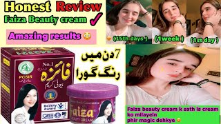 Faiza Beauty Cream For Honest Review Uses Benefits amp Side Effects  Bas Ak Cream Milayein Or magic [upl. by Ahsikcin]