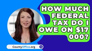 How Much Federal Tax Do I Owe On 17 000  CountyOfficeorg [upl. by Ecilahc260]