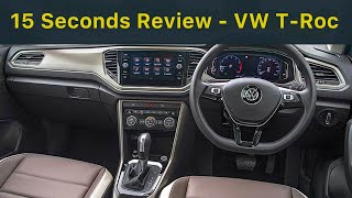 VW TRoc interior highlights in just 15 seconds shorts Troc [upl. by Mogerly617]