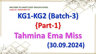 Kids Spoken English KG1KG2 batch3 30092024 Part1 [upl. by Analeh]