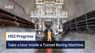 Take a tour inside an HS2 Tunnel Boring Machine [upl. by Orag762]