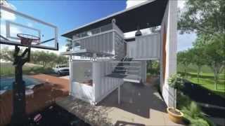 Container House Design with garden [upl. by Adamski]