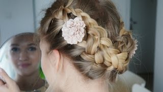 Tuto coiffure  Couronne tressée [upl. by Parnas124]