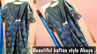 2024 Best kaftan style Abaya full tutorial Dailystitchingideas [upl. by Aikehs412]