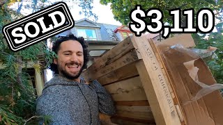 Turning 7 Free Pallets into 3110  Ultimate Pallet Woodworking Compilation [upl. by Cirted]