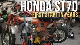 Reviving the Rare Honda ST70 First Start in Years [upl. by Choong]