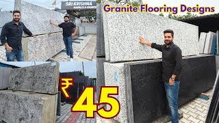 ₹ 45 Hyderabad Granite Marbles Direct From Factory  Granite Flooring Designs  marble market [upl. by Orsay872]