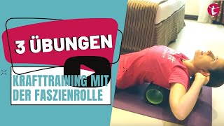 Bauch und Rückentraining mit Faszienrolle 3 Blackroll Übungen für Bauch und Rücken [upl. by Lilla]