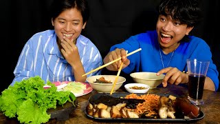 Try not to eat Braised Pork Mukbang  Prafulla Lama [upl. by Nnylyrehc]