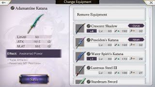 Another Eden Global Update 18600 How To Upgrade Your Adamantine Weapon Which Way to Choose [upl. by Orelu842]