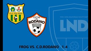 IMMOBERTELLI FROG VS CDRODANO 14 PRIMO TEMPO [upl. by Ahseram519]