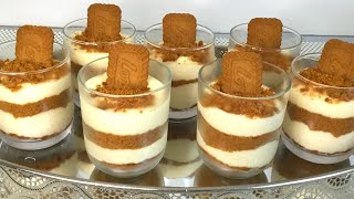 tiramisu aux spéculoos facile et rapide [upl. by Ydurt]