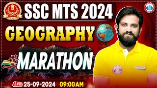 SSC MTS Marathon Classes 2024  Geography Marathon for SSC MTS  Geography By Naveen Sir [upl. by Kachine]