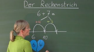 Rechenstrich bis 20 mit verliebten Zahlen  MatheAberKlar  Erklärvideo  1 und 2 Klasse [upl. by Rufford]