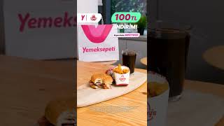 Arbys®’de kullanabileceğin SEPETTE100 kupon koduyla anında 100 TL indirim Yemeksepeti’nde🎉 [upl. by Shishko]