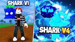 I Awakened Shark V4 With Only BLUE Fruits Blox Fruits [upl. by Dlanor153]