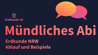 Mündliche Abiturprüfung Erdkunde NRW [upl. by Pancho]