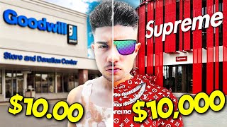 10000 VS 10 Hypebeast Shopping [upl. by Luby]